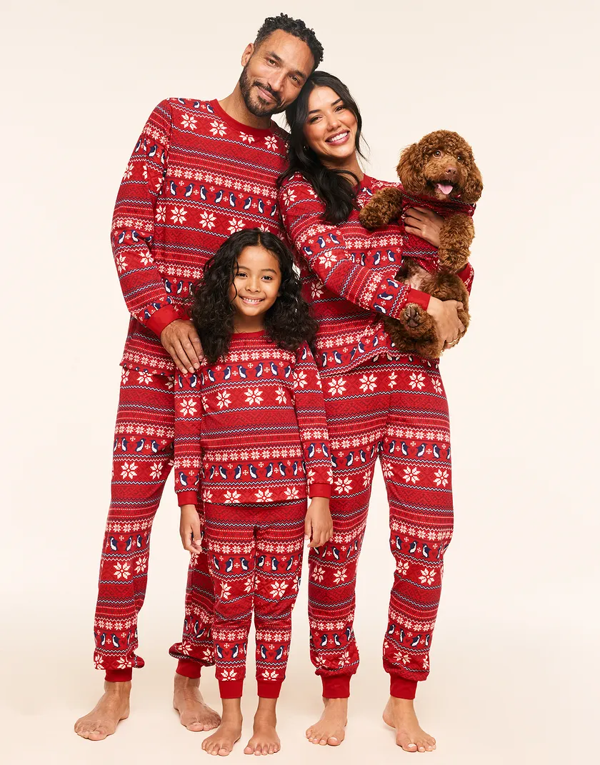 Childrens PJ Novelty Red family pj bundle Model 5
