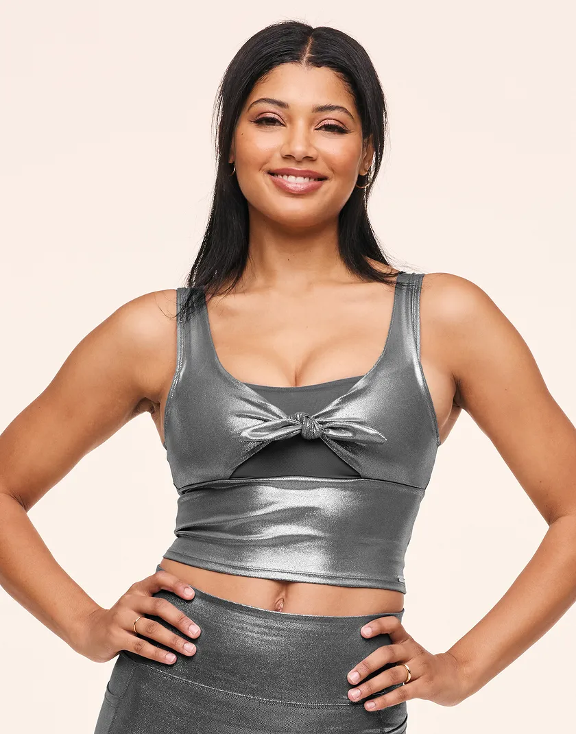 Cosmic Tank Dark Gray activewear bundle Model 1
