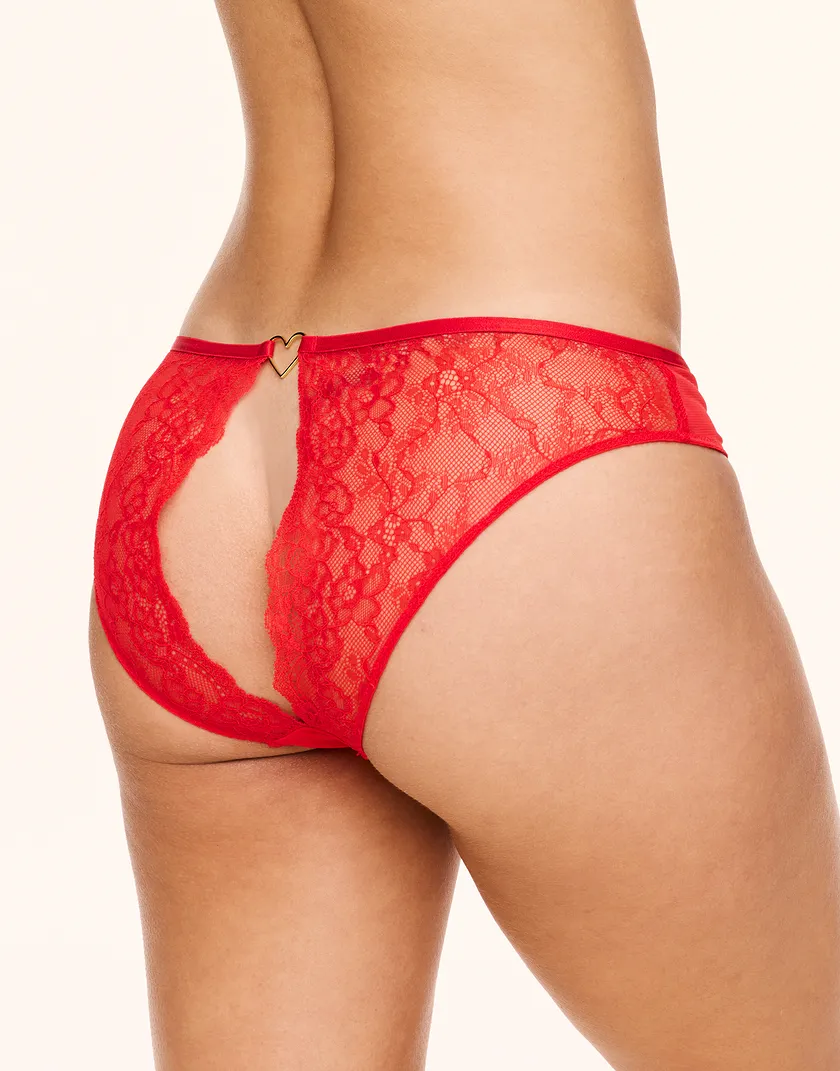Chere Cheeky Dark Red panty bundle Model 1