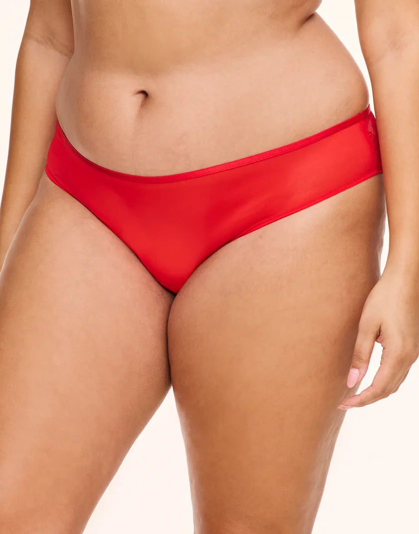 Chere Cheeky Dark Red Plus panty bundle Model 5
