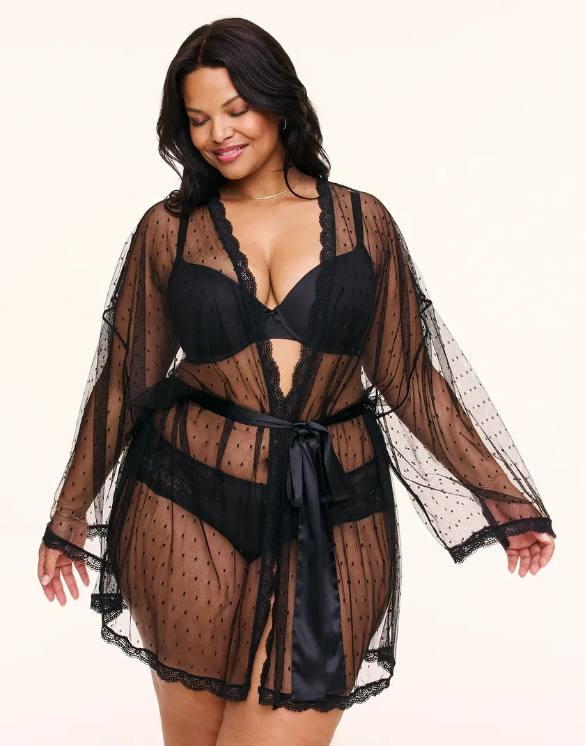 Cora Black Plus lingerie bundle Model 2