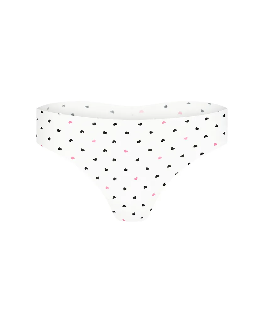 3-Pack Francine Invisible Thong Floral Pink Plus panty pack Still 5