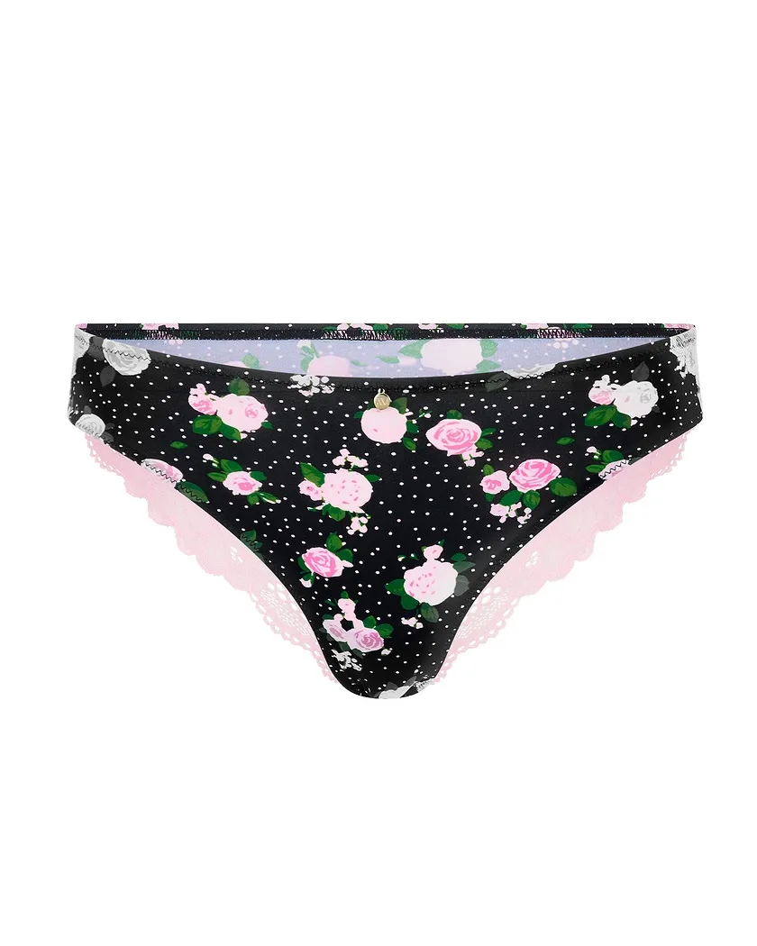 Mathilda Bikini Floral Black 2 panty bundle Still 2