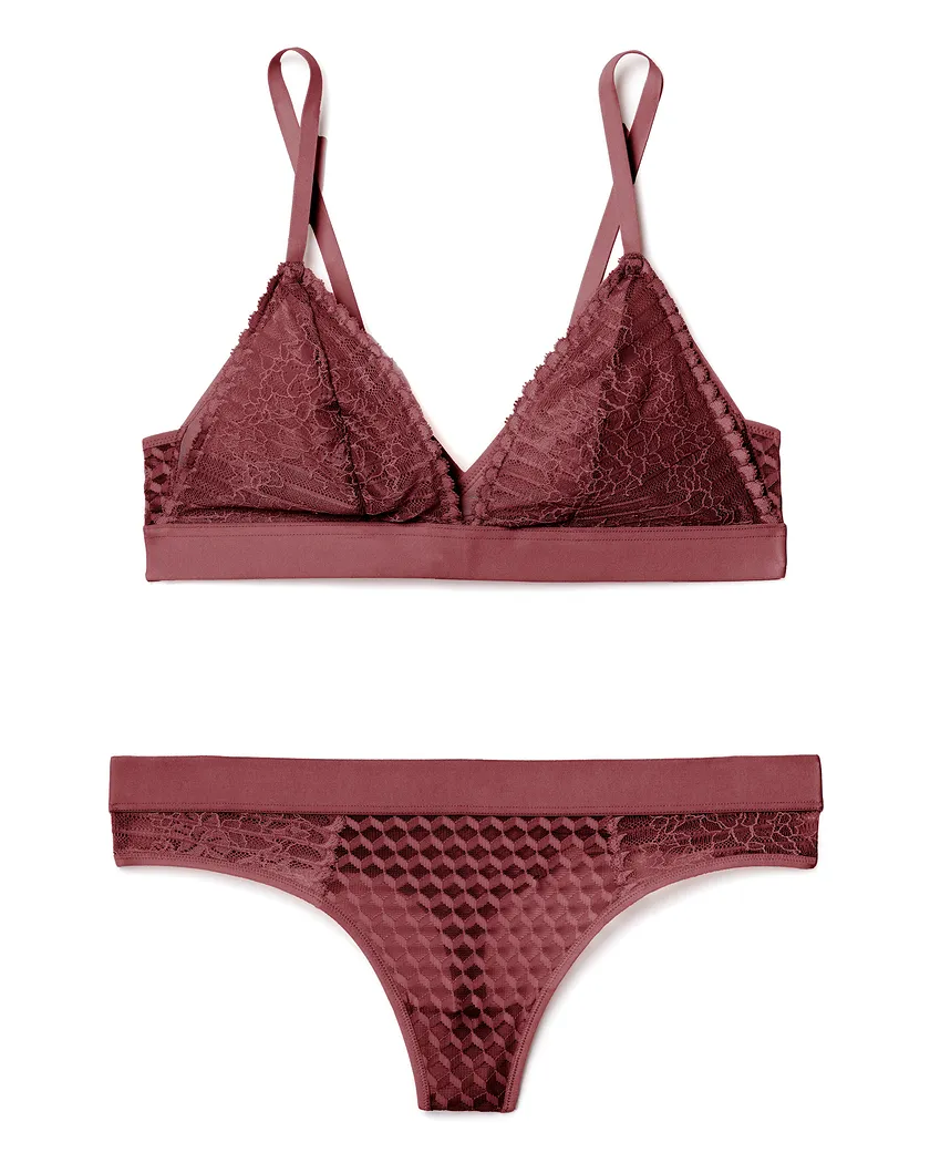 Pietra Dark Brown 2 Unlined bra bundle Still 2