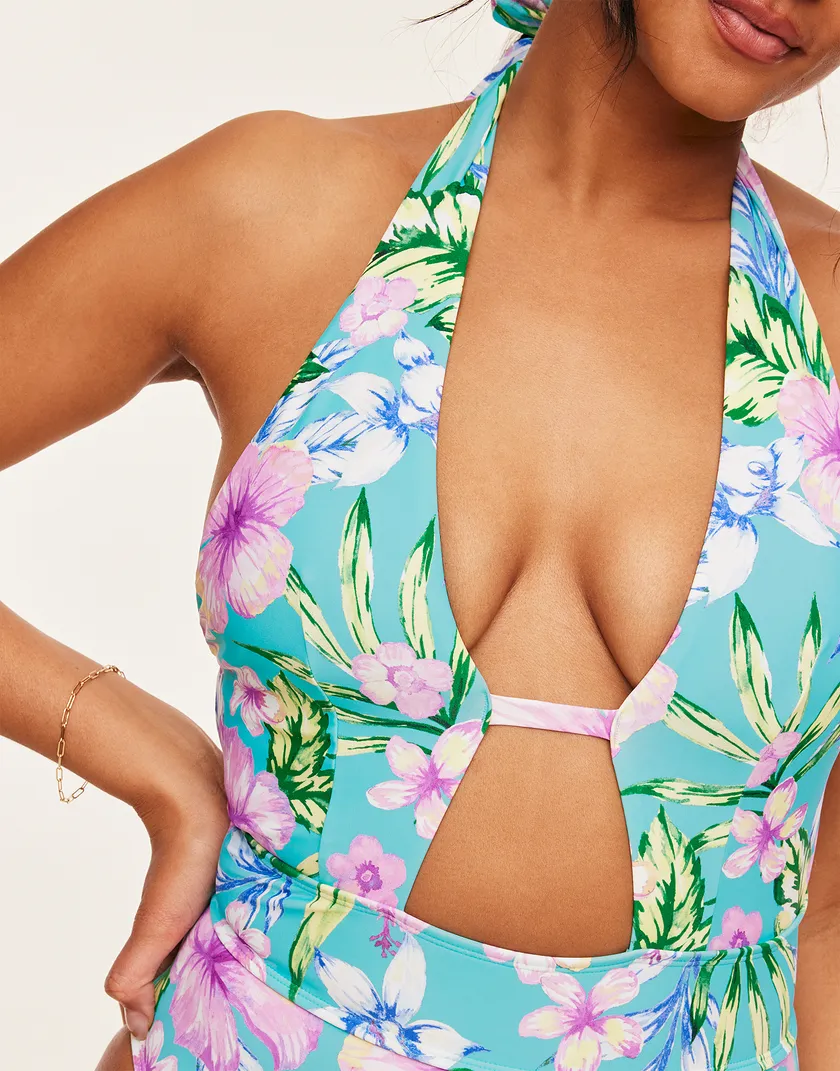 Brinlee Tropical Blue 2 Contour swimwear bundle Model 3