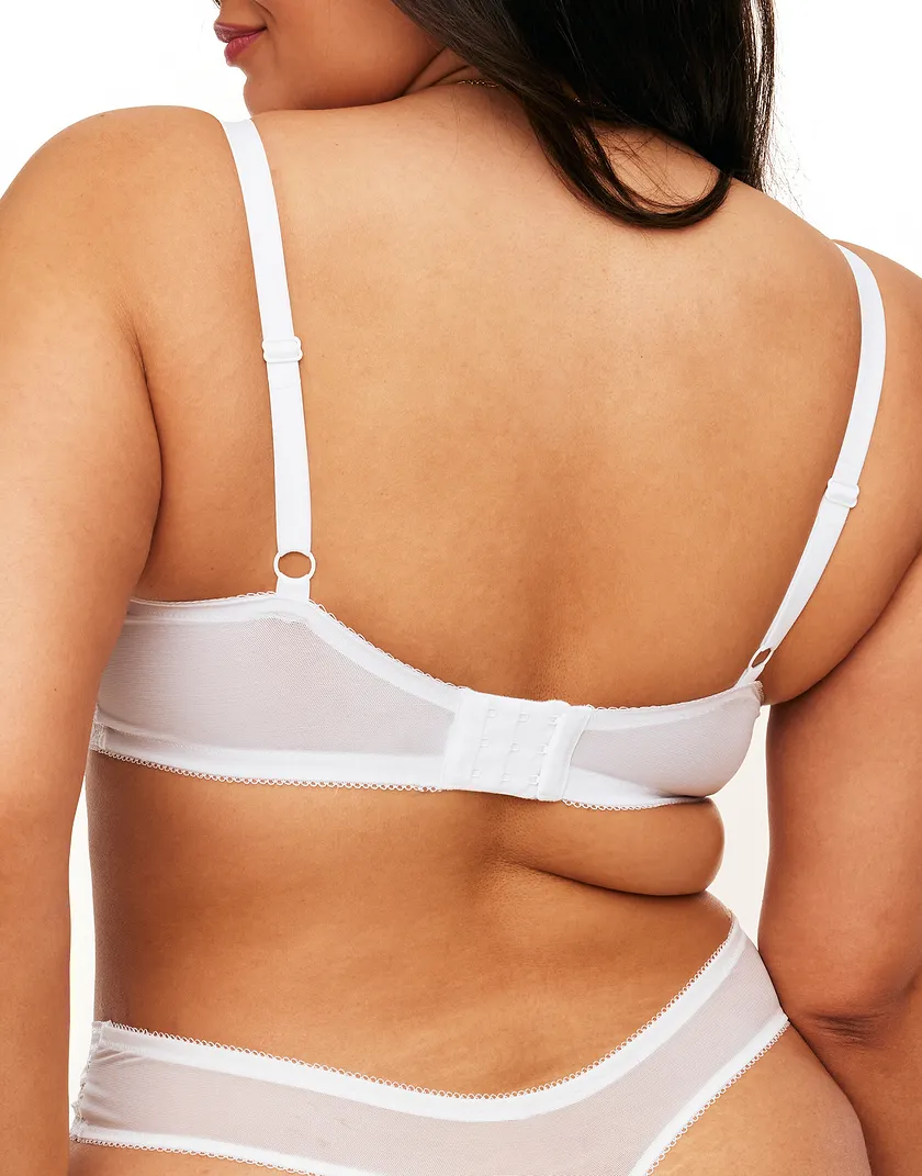 Nolie White 2 Plus Unlined bra bundle Model 3