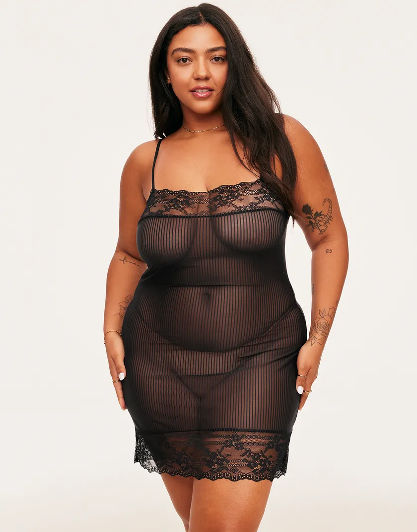 Jeanne Black Plus lingerie bundle Model 2
