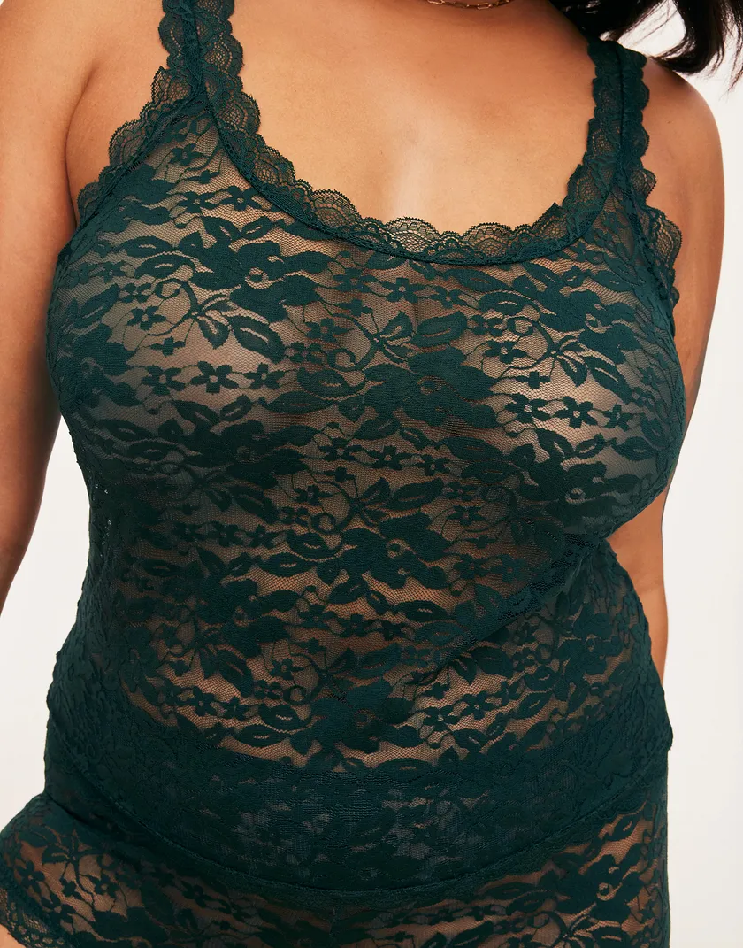 Roanne Dark Green Plus lingerie bundle Model 5