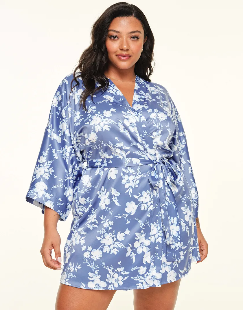Izabella B1 Floral Blue Plus sleepwear bundle Model 2