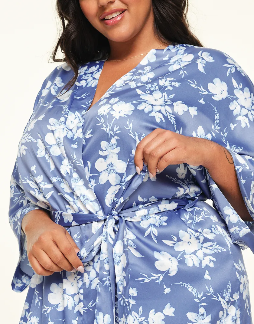Izabella B1 Floral Blue Plus sleepwear bundle Model 5