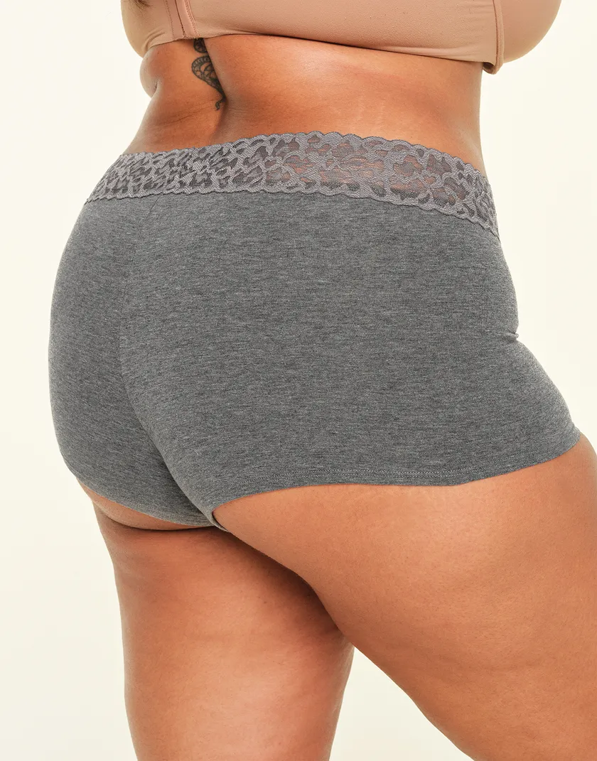 Leandra B1 Bikini Gray Plus panty bundle Model 1