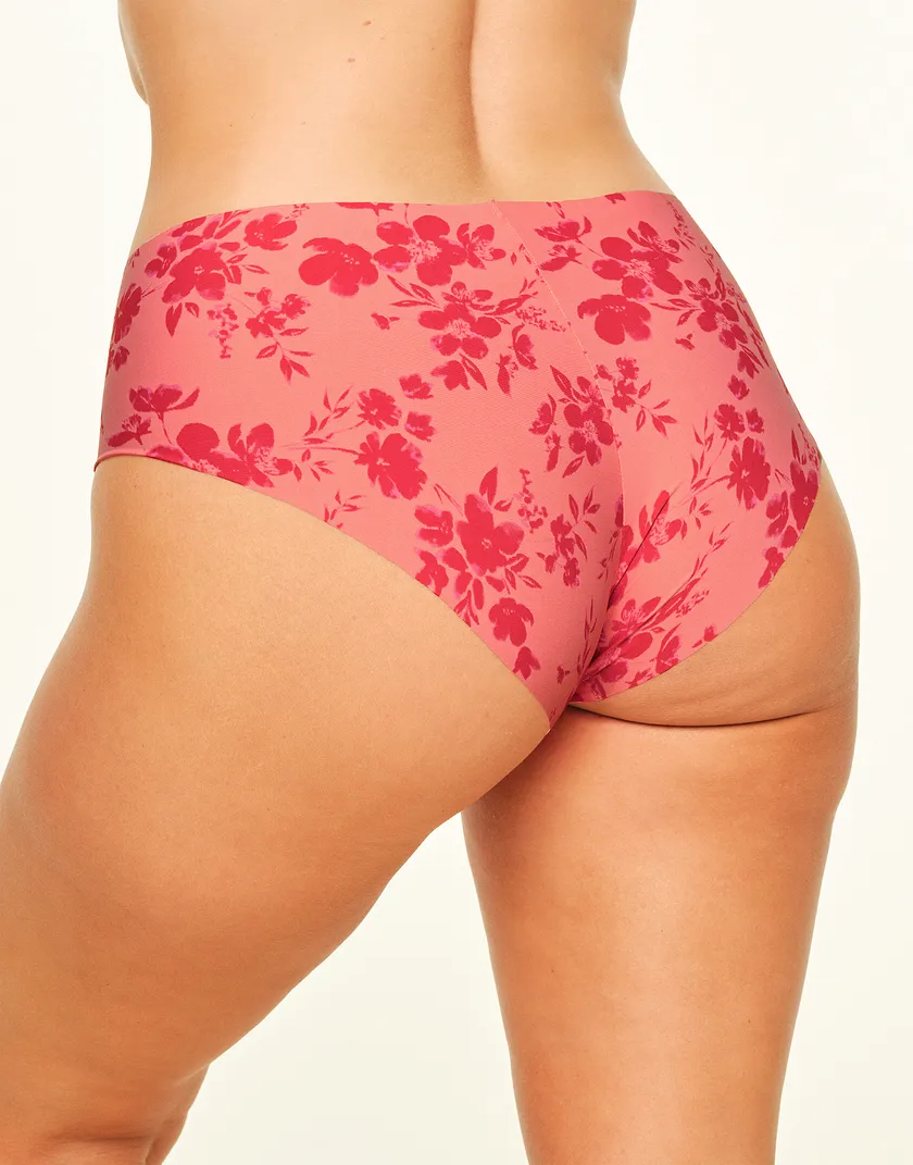 Mabel B1 Hipster Floral Red Plus panty bundle Model 2