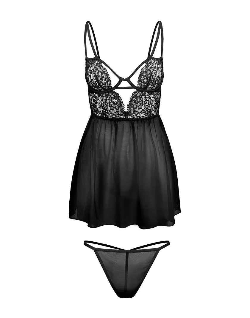 Rae Black Unlined lingerie bundle Still 3