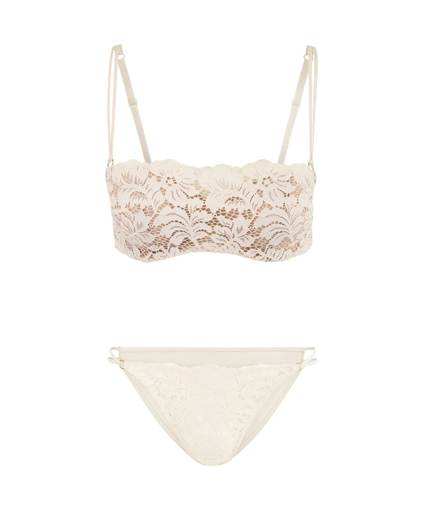 Georgianna White Push Up bra and panty bundle Still 2