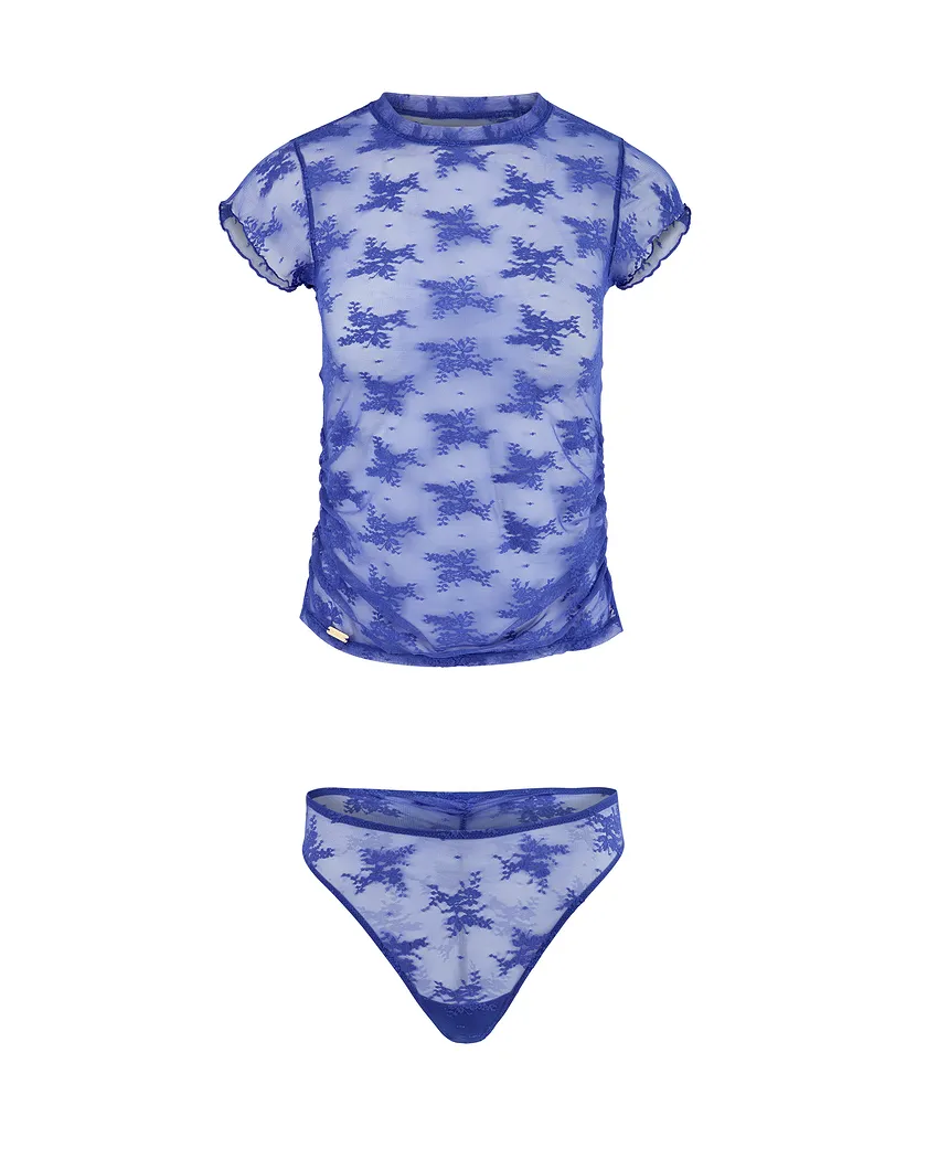 Shirra Dark Blue lounge bundle Still 3