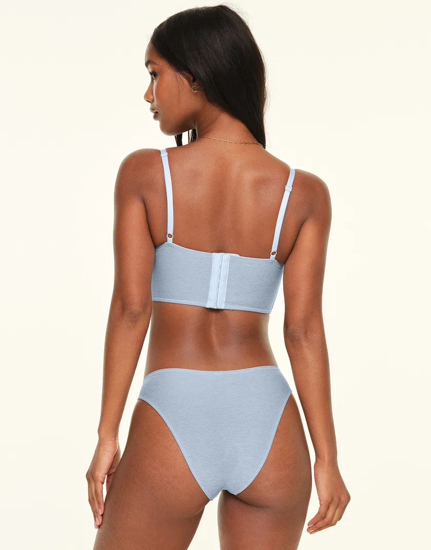Britta Light Blue Contour bra and panty bundle Model 6