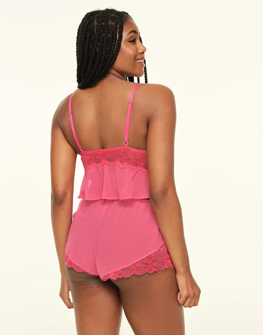 Tammy Dark Pink Unlined lingerie bundle Model 4