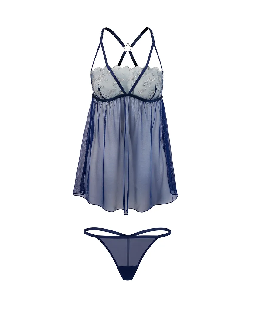 Stelletta Dark Blue Unlined lingerie bundle Still 2