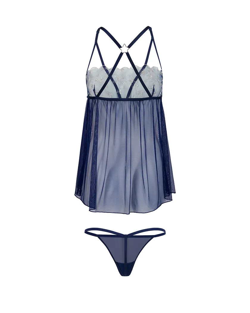 Stelletta Dark Blue Unlined lingerie bundle Still 7