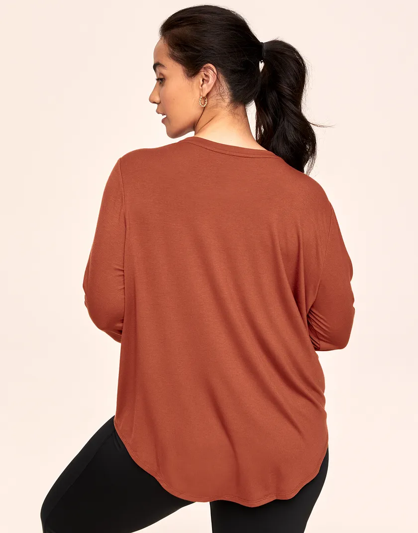 Molly Longsleeve Dark Orange Plus lounge bundle Model 5