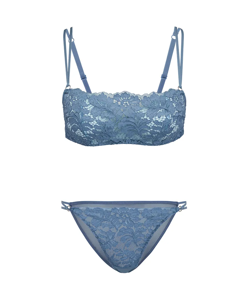 Georgianna Dark Blue Push Up bra and panty bundle Still 2