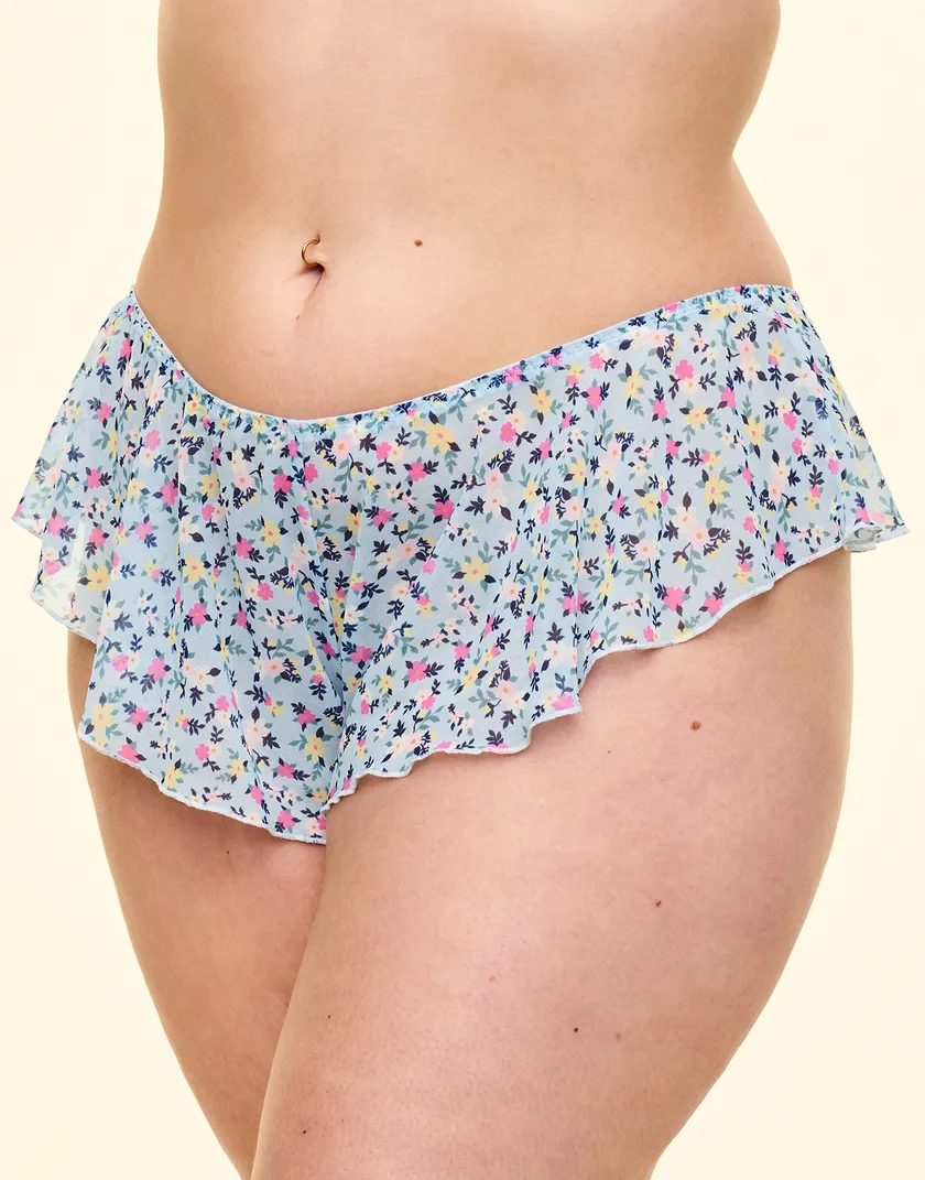 Graciela Cheeky Ditsy Blue Plus panty bundle Model 5