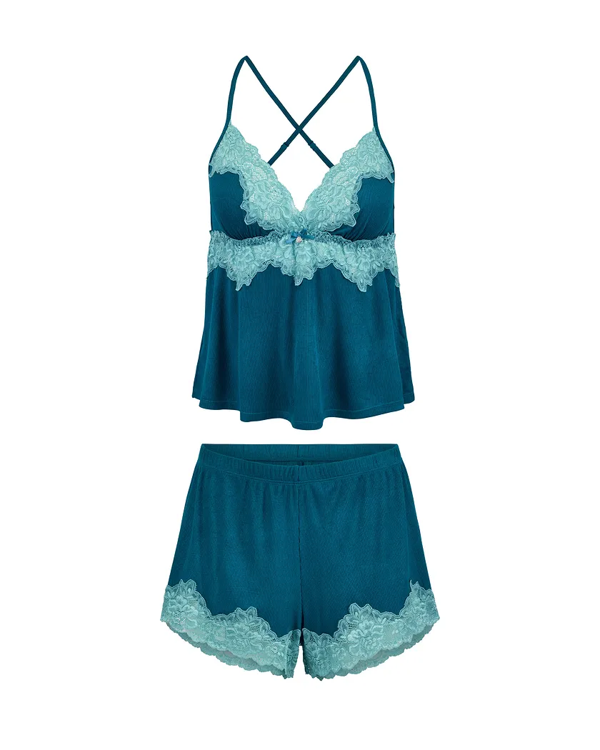 Lora Dark Blue sleepwear bundle Still 3