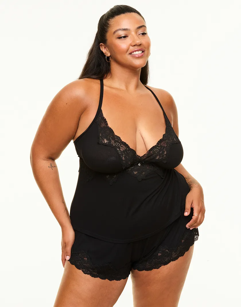 Lora Black Plus sleepwear bundle Model 2