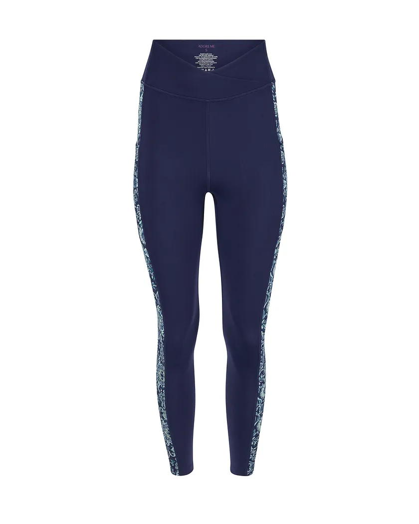 Lotus Crossover Legging Geo Blue activewear bundle Still 3
