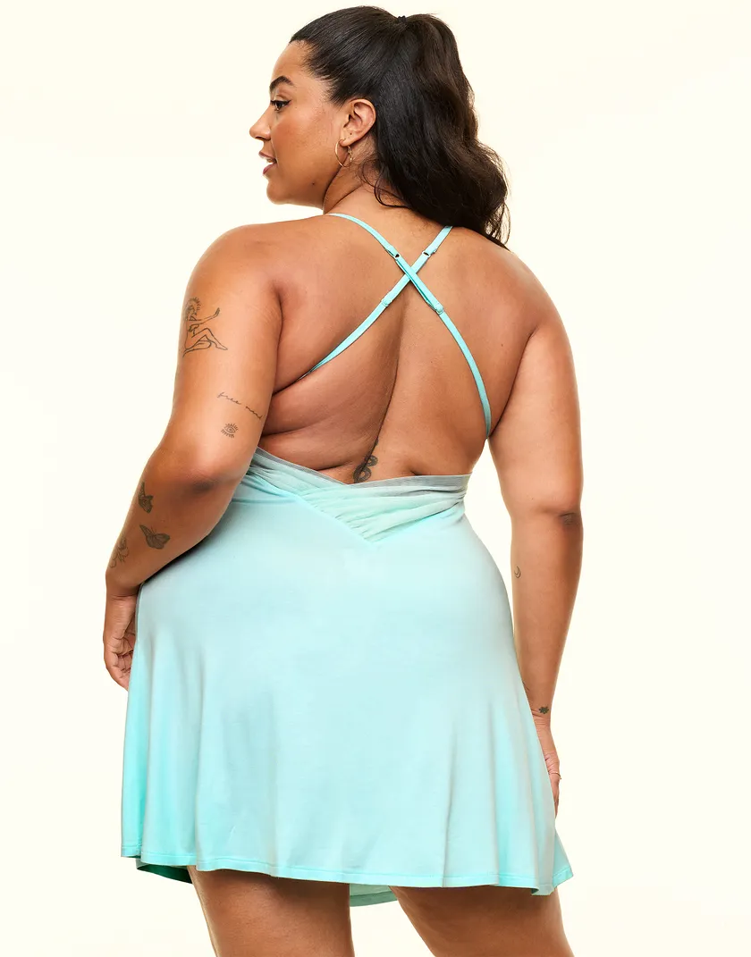 Naomi Light Blue Plus sleepwear bundle Model 6