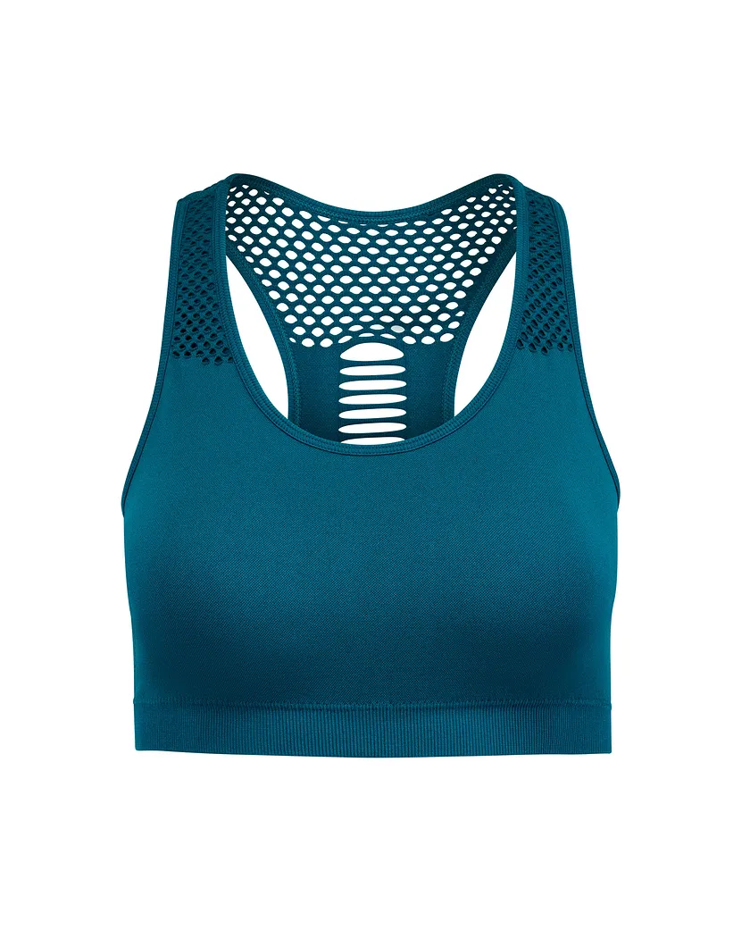 Skylar Seamless Bra Dark Blue 2 Lined activewear bundle Still 3