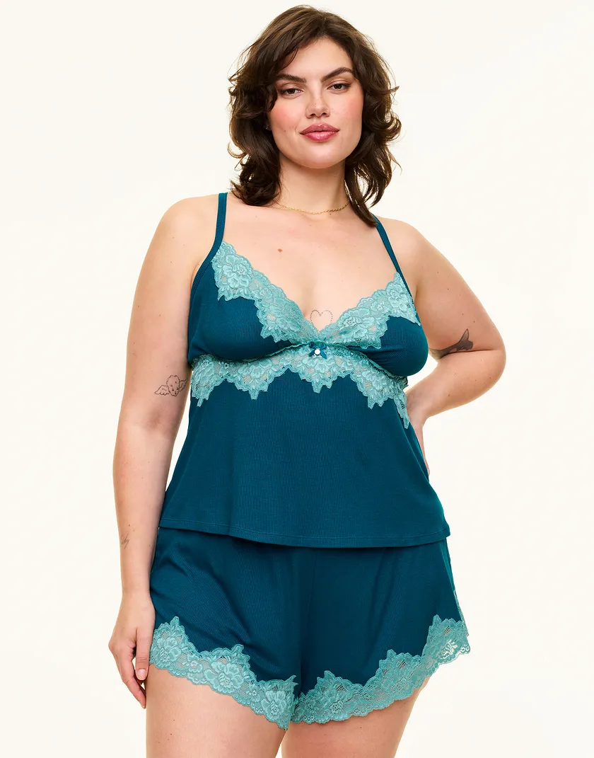 Lora Dark Blue Plus sleepwear bundle Model 2