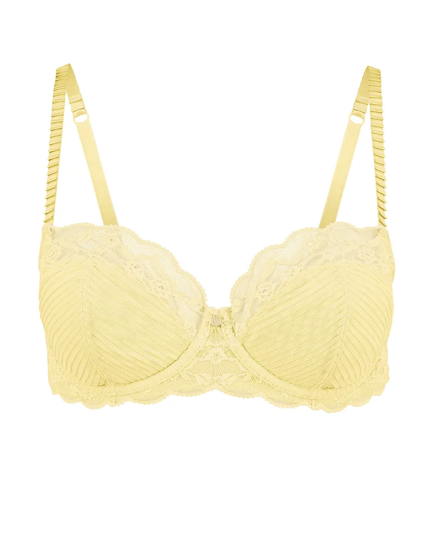 Perla Light Yellow 2 Lightly Lined bra bundle Still 4