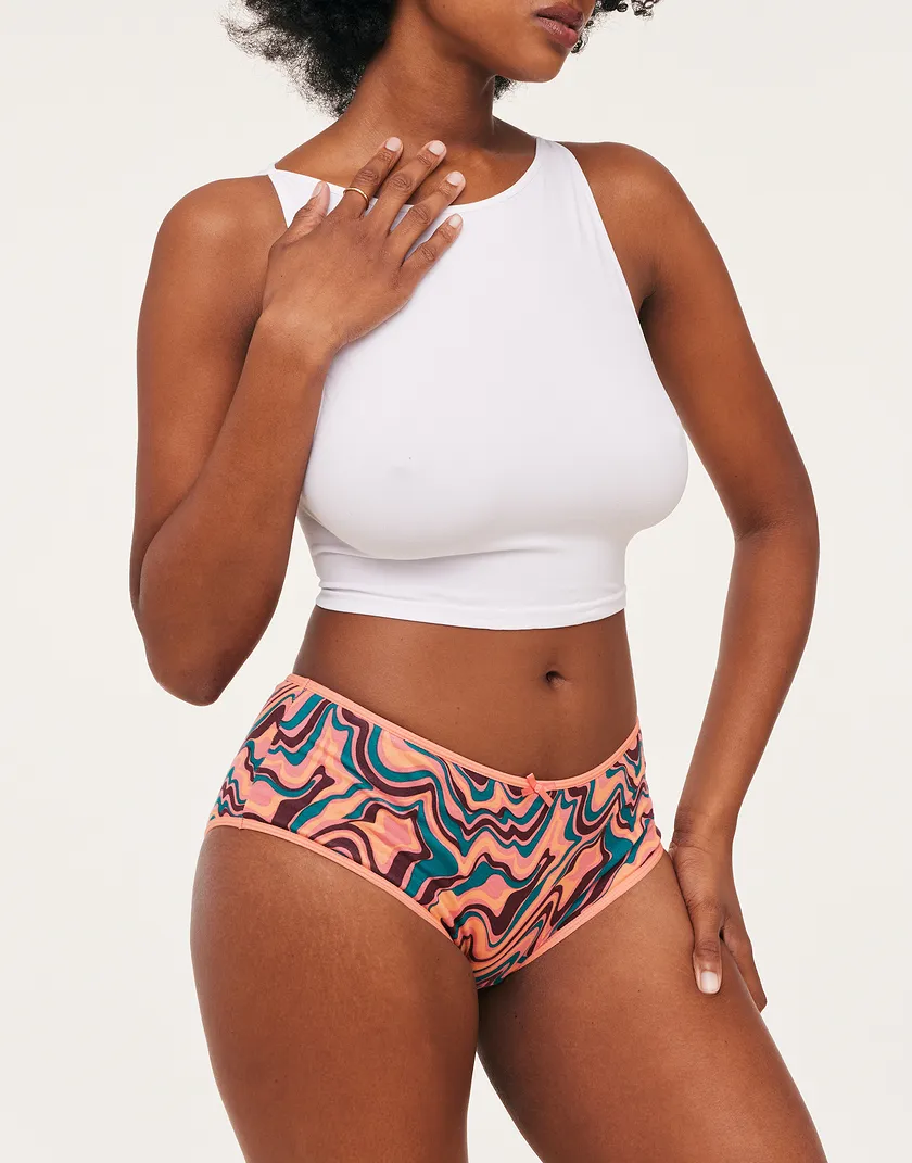 Blake Midi Brief Convo Pink panty bundle Model 2