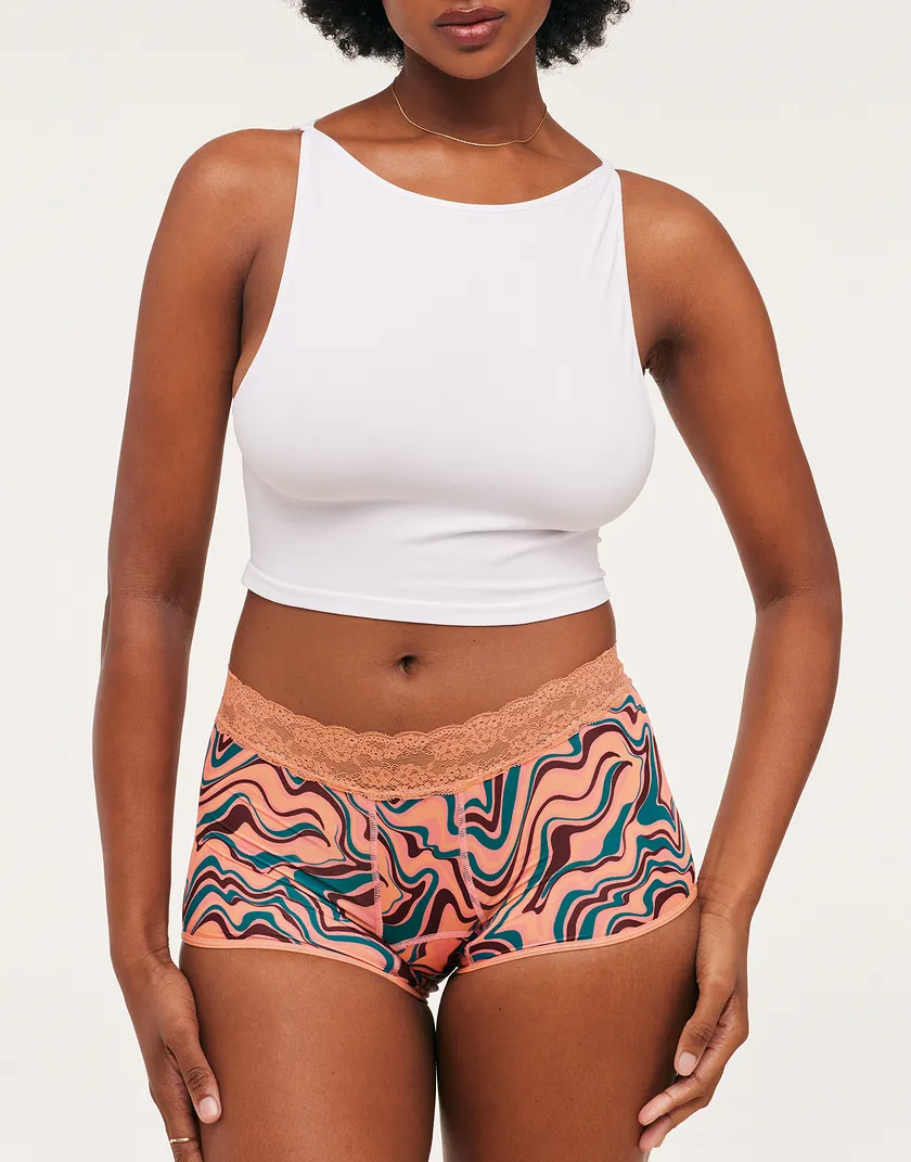 Emily Shortie Convo Pink Plus panty bundle Model 5