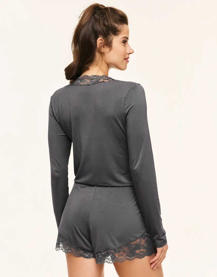 Charlotte Dark Gray sleepwear bundle Model 4