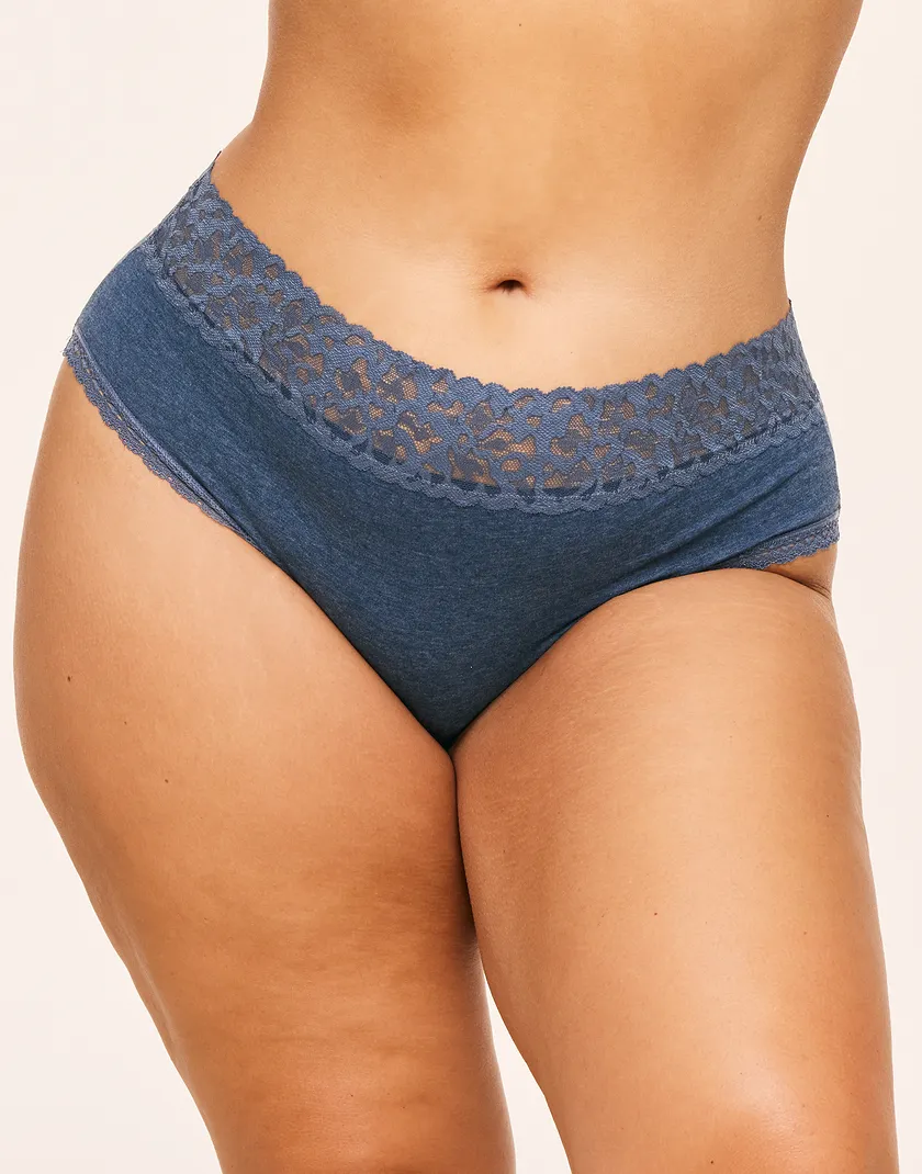 Coleen B1 Hipster Dark Blue Plus panty bundle Model 5