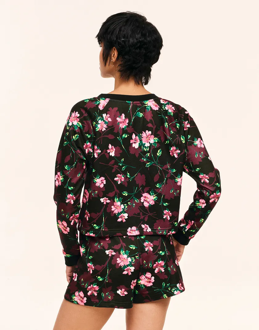 Lesley Floral Black lounge bundle Model 6