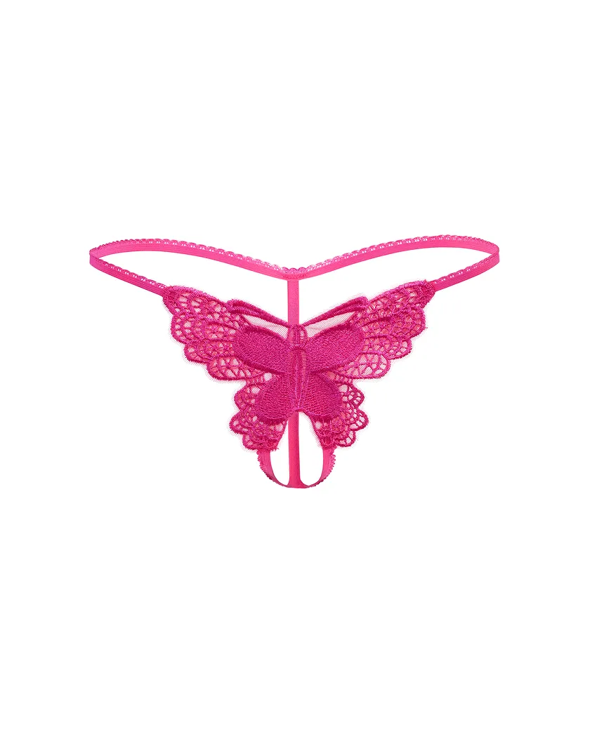 Mariposa Crotchless Dark Pink panty bundle Still 3