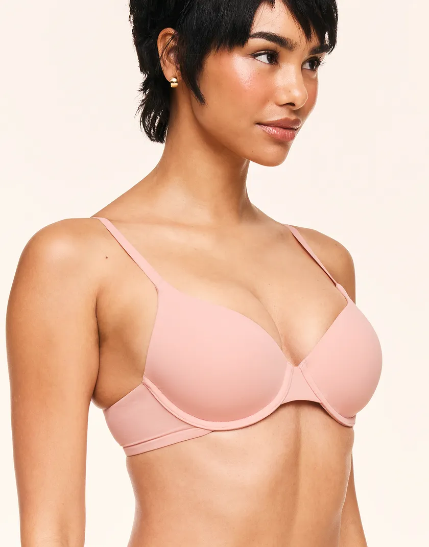 Janelle Medium Pink 2 Contour bra bundle Model 5
