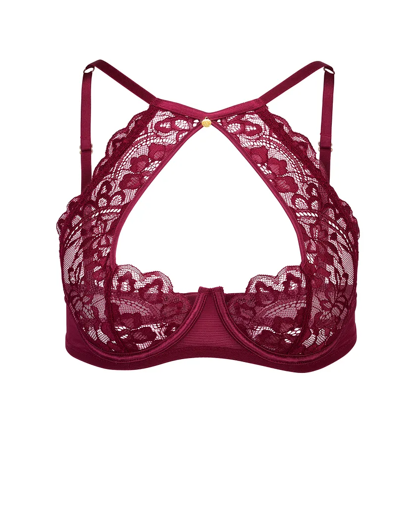 Talulah Dark Red 2 Unlined bra bundle Still 3