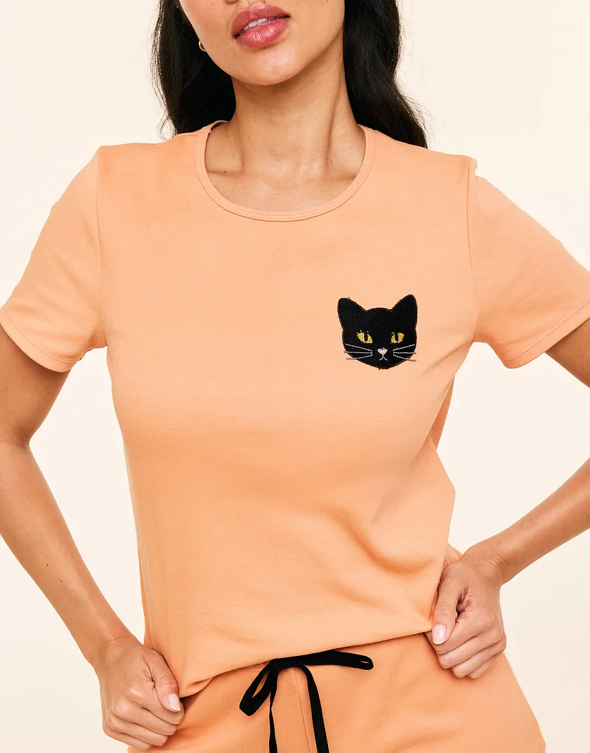 Catrine Novelty Orange sleepwear bundle Model 3