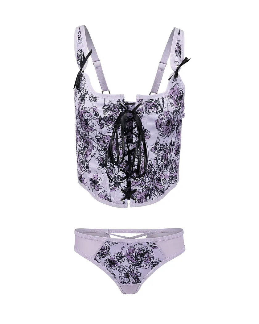 Alex Floral Purple corset bundle Still 3