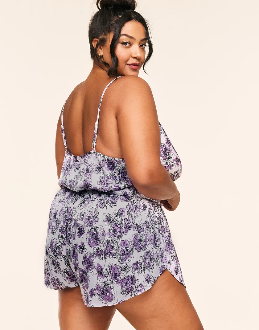 Karinna Floral Purple Plus sleepwear bundle Model 6