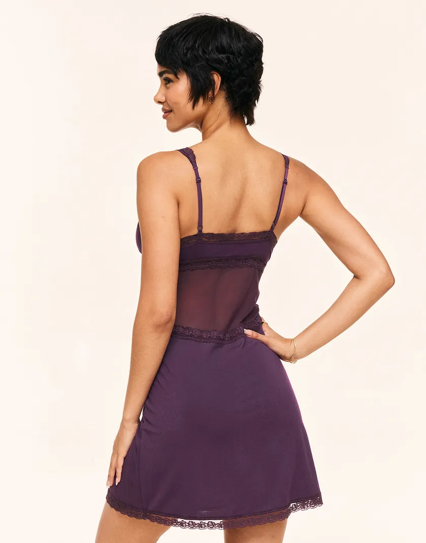 Primrosie Dark Purple sleepwear bundle Model 6