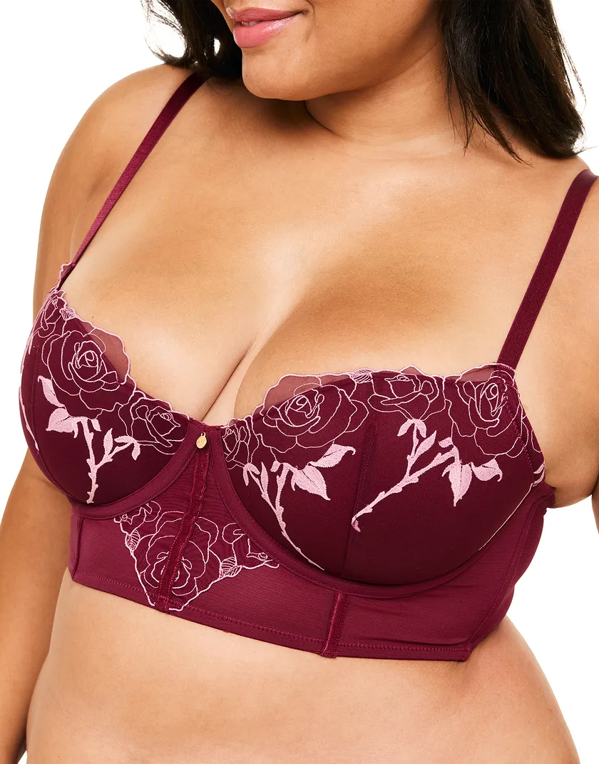 Rosita Dark Red 3 Plus Contour bra bundle Model 4
