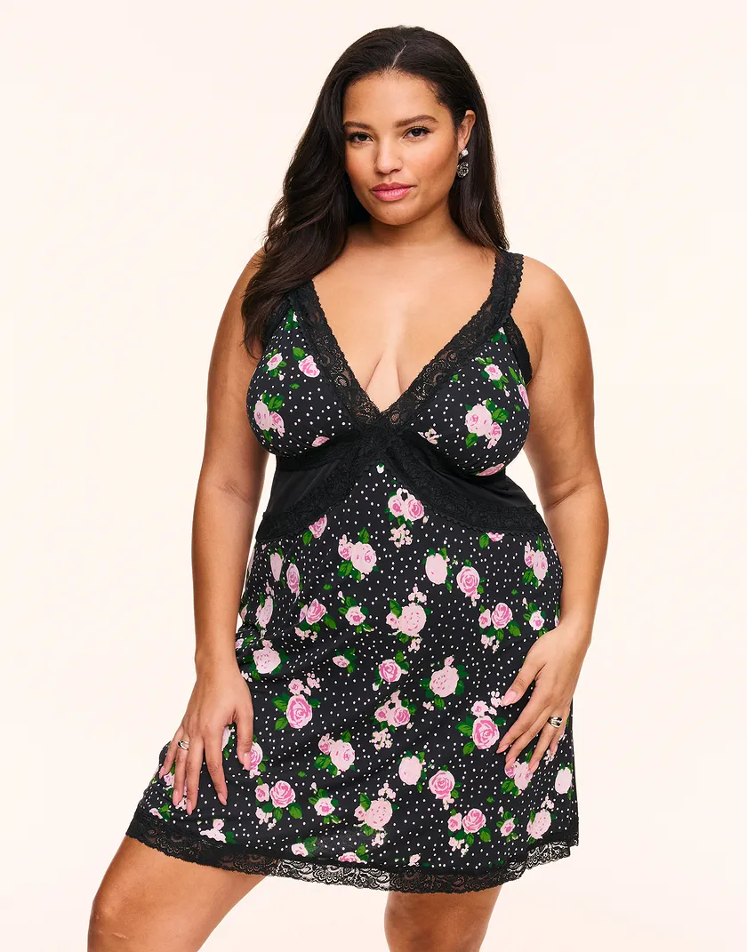 Primrose B1 Floral Black Plus sleepwear bundle Model 2