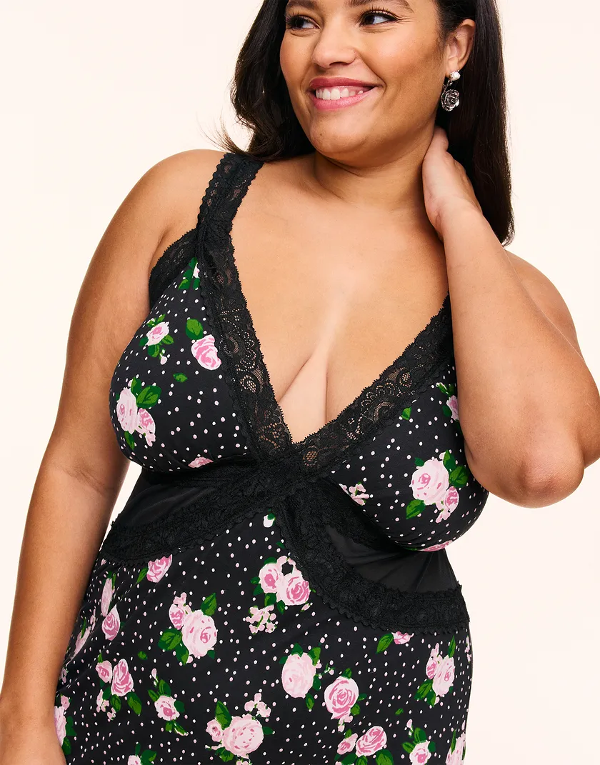 Primrose B1 Floral Black Plus sleepwear bundle Model 5