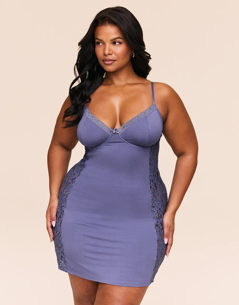 Kamryn Dark Purple Plus sleepwear bundle Model 2