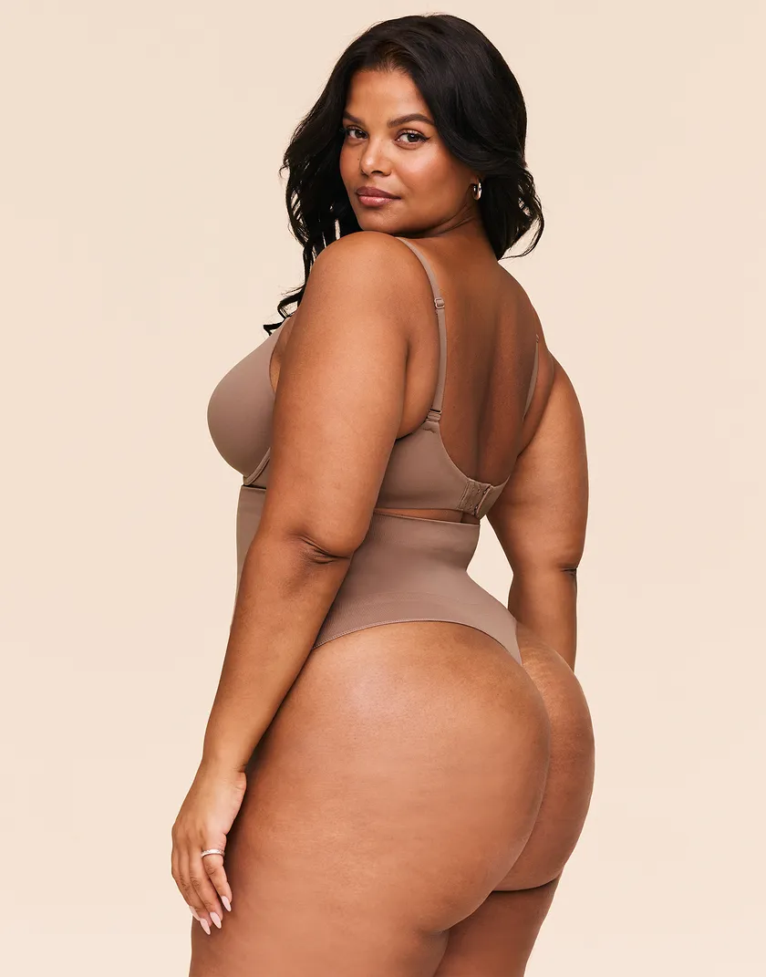Riya Medium Beige Plus shapewear bundle Model 5